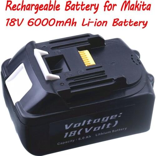 Upgraded BL1860 Rechargeable Battery 18V 6000mAh for Makita 18v screwdriver Power Tool Battery BL1840 BL1850 BL1830 BL1860B