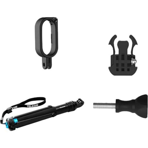 TELESIN Frame Set For Instar 360 GO2 Camera With Selfie Stick For Sports Vlog Shot Live Broadcast