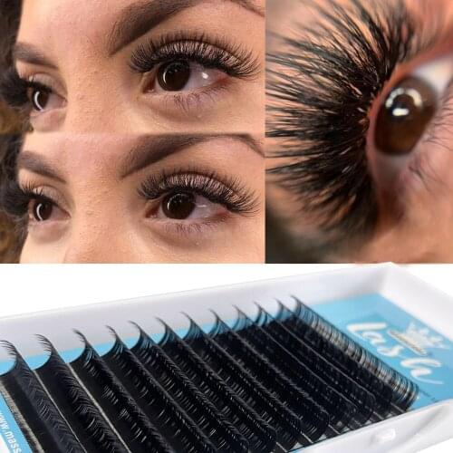 MASSCAKU Handmade False Eyelash faux Mink eyelash extension all size hand-making premium mink false eyelash extensions