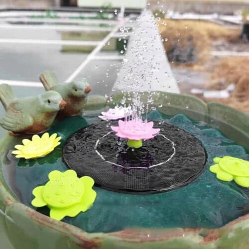 Solar Fountain Pump Water Fountain Pump With10 Nozzles Floating Water Fountain Garden Patio Lawn Pond Decoration