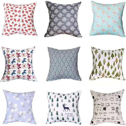 Cushion Cover 45x45 Decorative Sofa Cushions Pillowcover Home Decor Black Yellow Blue Pillow Cases