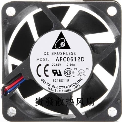AFC0612D 12V 0.60A 4 line 6025 6cm PWM temperature control large air volume fan