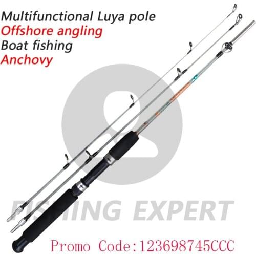 Transparent Solid Lure Rod Soft Hard Double Piercing Sea Rod Long Cast Boat Anchor Ice Fishing Pole Screw Plug-in Raft Gear Rock