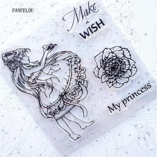 PANFELOU Flower fairies Transparent Clear Silicone Stamp/Seal DIY scrapbooking/photo album Decorative clear stamp sheets