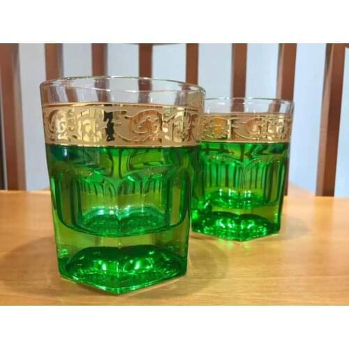 24k gold relief crystal cup