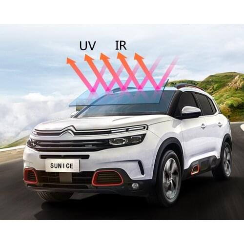 SUNICE 1.52X30M Roll Car Sunshade Window Tint Tinting Roll Film 5%/35%/50%/70% Sun Heat Control Car Roof Auto Home Sticker