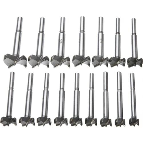 HOEN 1pcs 15-55mm Wooden Cutting Rotary Hand Tools Forstner Auger Drill Bit Set Wood Drilling Woodworking Hinge Hole Saw Window