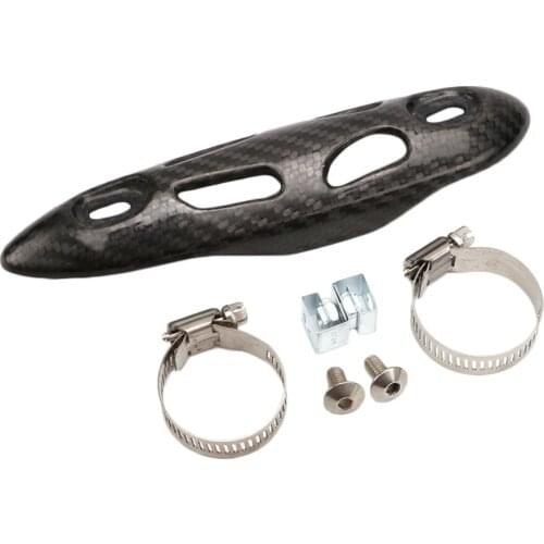 Universal Carbon Fiber Exhaust Silencer Pipe Resistant Protective Case