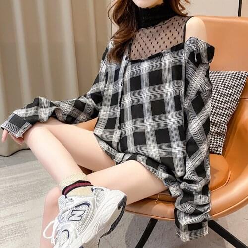 Женские рубашки в клетку YONG YAO HONG China At AliExpress