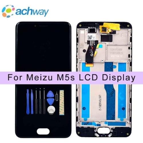 Meizu M5S LCD Display Touch Screen Digitizer Assembly M612Q M612M Display +Frame Replacement MEIZU M5 Mini LCD+Free Repair Tools