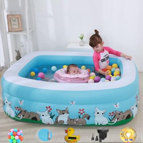 1 Set Inflatable Baby Swimming Pool Piscina Portable Outdoor Children Basin Bathtub Kids Pool Baby Swimming Pool Water Tub
