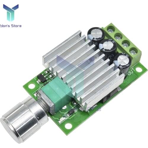 10A 12V-30V Voltage Regulator PWM DC Motor Speed Controller 12V 24V Adjustable Speed Regulator Dimmer Control New Switch for Fan