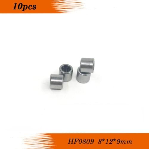 10pcs HF0809 HF081209 8*12*9mm six single drawn cup needle roller bearing one way clutch for 8mm shaft