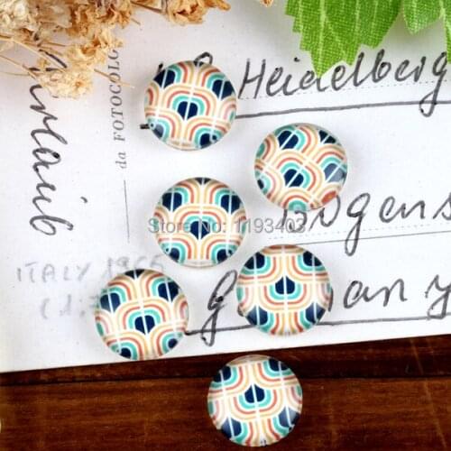 40PCS 12mm)/Round12mm 20mm 25mm 30mm Glass Cabochon DIY For jewelry finding Cameo Setting ,Dome Flat Back Beads-201-36