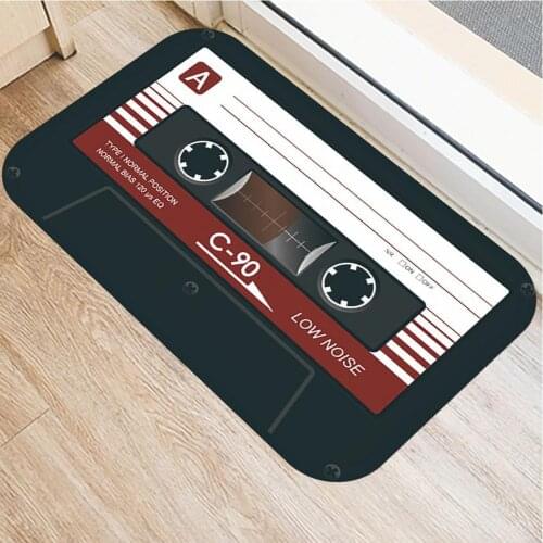 Door Carpets Washable Non-slip Flannel Music Tape Absorbent Doormat Bath Floor Mat wycieraczka pod drzwi