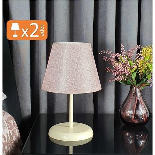 Bysay Fiesta Sun Dual Metal Floor Standing Lamp Shade Table Lamp Cream Legs Dirty Pink