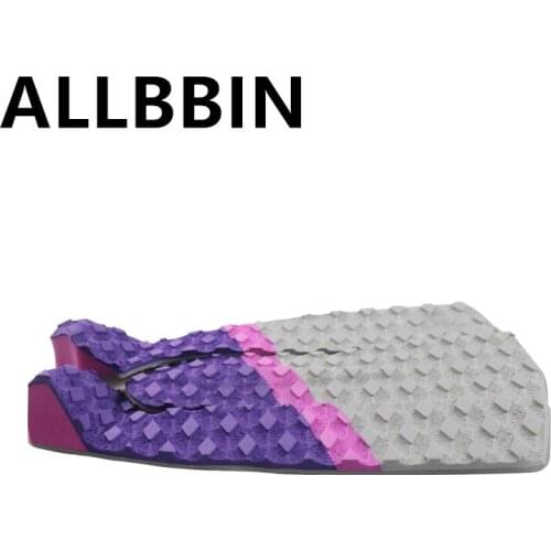 EVA short board anti-slip pad export surfboard equipment foot pad windsurfing board with gum anti-skid diamond pattern decking