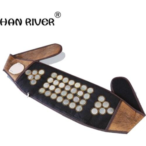 HANRIVER jade heating magnet magnetic therapy vertebra tomalin electric heating can be put medicine package waist belt