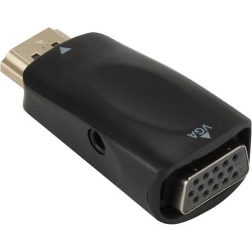 HDMI-Compatible to Vga Adapter with Video Audio Cable Converter Video 1080P HD 2K For PS4 PC TV AV Computer Laptop Tablet Xiaomi