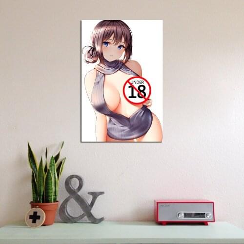 Canvas Painting Wall Art Adult Anime Charming Girl Pictures Canvas Art Posters and Prints For Living Room Modern decorations
