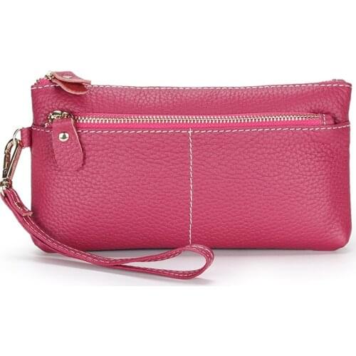 Leather Fashion Women Clutch Bag Female Joker Temperament Long Coin Purses Large Capacity Mobile Phone Luxury Designer Wallets