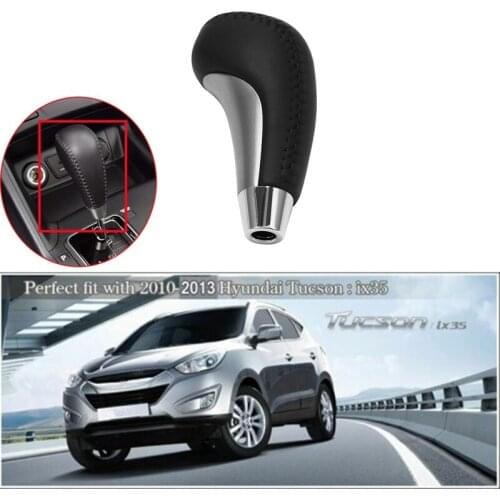 Auto Gear Leather Shift Knob Lever for KIA SORENTO for HYUNDAI Tucson IX35 2010-2014 467202S2009P 467202S200B1