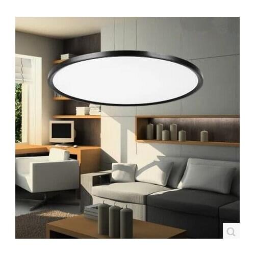 LED 110-220V simple design Acrylic Thin Circular Office Study Bedroom Restaurant Droplight Sitting Room pendant light