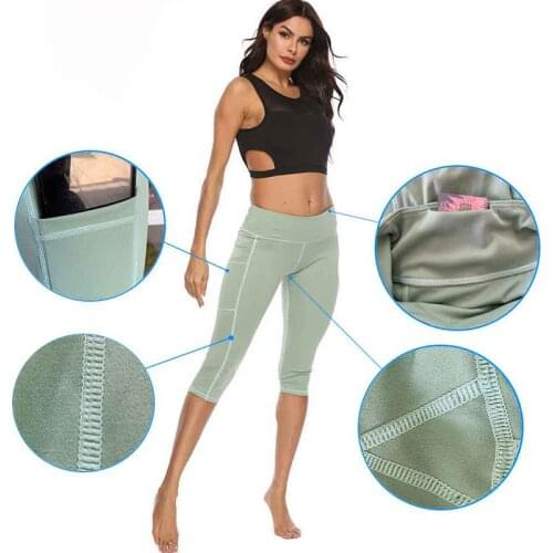 Summer Seamless Leggings High Waist Hip lift Fitness Short Pants Woman Yoga Tight Pants Sexy Workout Sport Wear