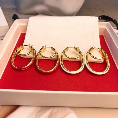 Hot brand Design Gold Color Jewelry Cute Stick Earrings Thick Chain Luck Stick Design Enamel Mix Hot Party Stud Earrings