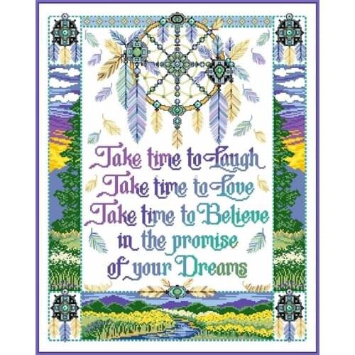 Top Manufacturer Embroidery Dreamcatcher Counted Cross Stitch Kits Near with 100% Cotton Flosses & Free Shipping for Wall Decor