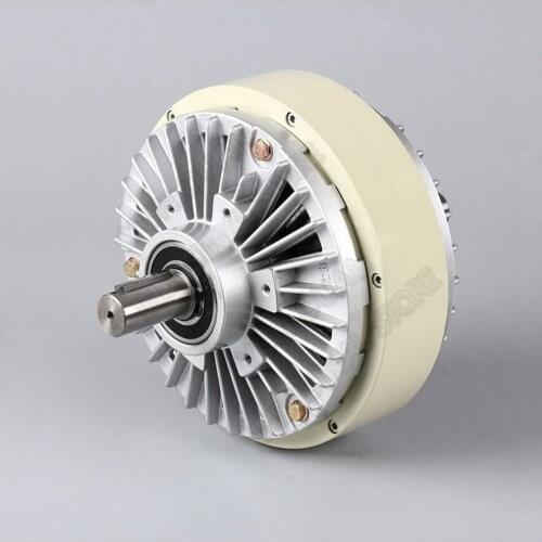 Magnetic Powder Clutch 12Nm 1.2kg DC 24V Double Shaft Dual 2Axis Winding Brake for Tension Control Bag Printing Dyeing Machine