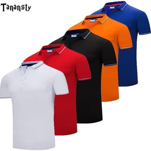 Mens polo golf shirt Turn-over Collar Summer t-shirt men cotton casual single Color Breathable workout Business shirts 2020