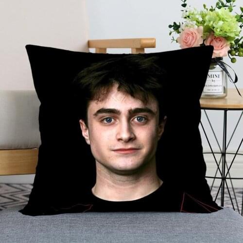New Arrival Daniel Radcliffe Pillowcase Wedding Decorative Pillow Cover Custom Printed Soft Satin Fabric Pillow Cases Not Fade