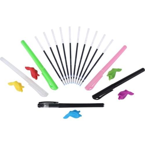 Plastic Magic Joke Pen Auto Vanishing Ink Erasable Pen Refills Kit Disappear Ink Ball Point Pen within 5 Minutes /2-3 Hours Toys