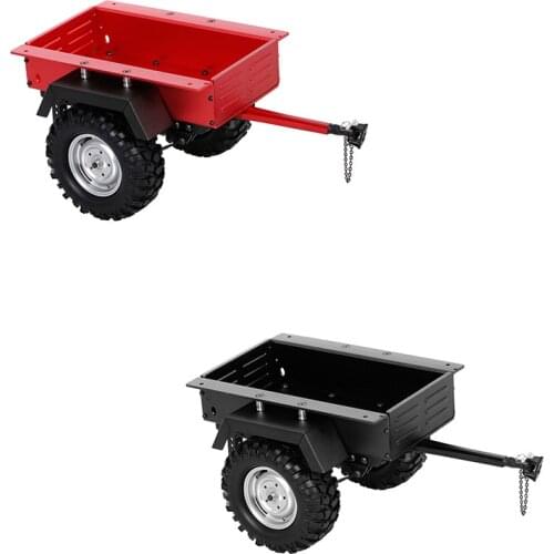 Metal Leaf Spring Trailer Car For 1/10 Scale RC Crawler Car Axial SCX10 90046 Traxxas TRX4 TRX6 Tamiya Redcat