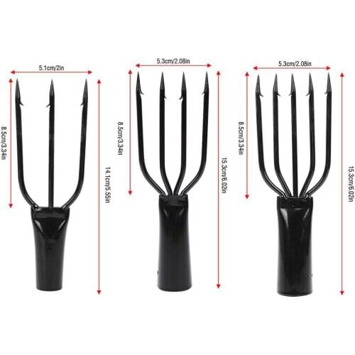Barbed Stainless Steel Spring Harpoon 3/4/5 Prong Fishing Gear Fishing Bar Barb Ice Fishing Fork B2Cshop