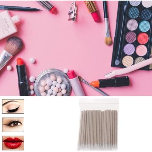 Drop Ship&Wholesale 100Pcs Cotton Swabs Pointed Swab Applicator Makeup Wooden Sticks Applicator Oct. 21