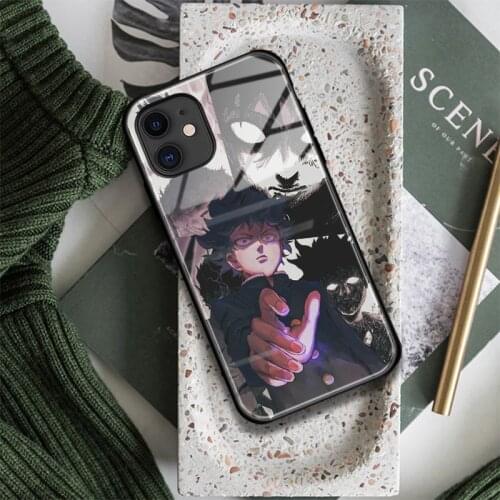 Shigeo Kageyama Mob Psycho 100 Glass Soft Silicone Phone Case FOR IPhone SE 6s 7 8 Plus X XR XS 11 12 Mini Pro Max Cover Shell