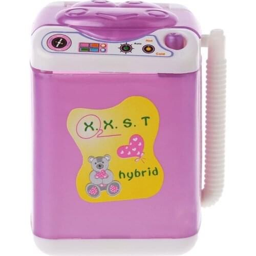 Furniture Washing Machine For Barbie Doll House Baby Toys Doll Accessories