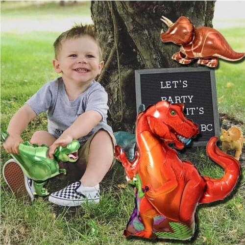Jurassic Dinosaur Theme Decor Dinosaur Birthday Party Decor Printing Dino Ballon Kids Favor Jurassic Dinosaur Aluminum Balloon