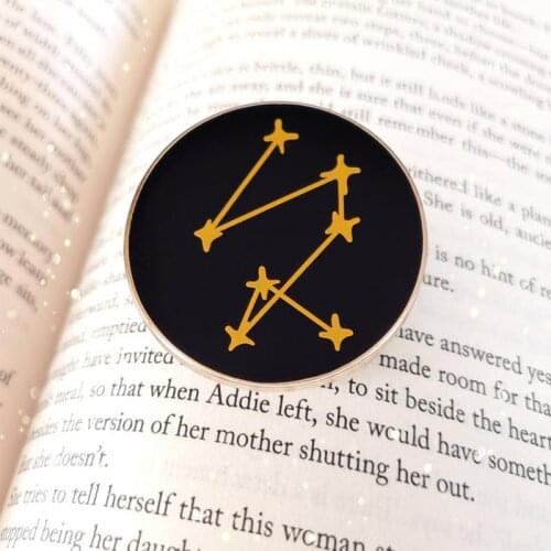 The Invisible life of Addie Larue Inspired Pin Constellation Brooch I remember you
