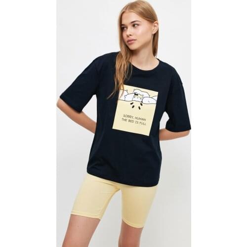 Trendyol Tagline Knitted Pajamas Set THMSS21PT1358