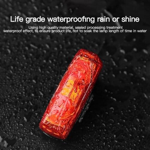 Bicycle Lights Induction Tail Light Bike Magnetic Power Generate Taillight Self-Powered cycling warning rear lamp