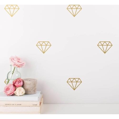 YOYOYU 40 colors Vinyl wall stickers for kid room Geometric Diamond Removeable Wall Decal Bedroom Livingroom Wall Decor ZX250