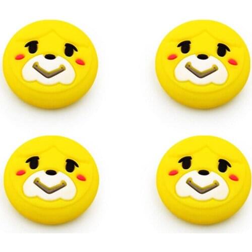 Cute Cartoon Analog Thumb Grips Caps for Nintendo Switch/Lite Game Console Controller Sticks 4pcs/set Protective Cover