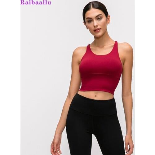 Yoga Women Breathable Sports Bra,Absorb Sweat Shockproof Padded Sports Bra Top Athletic Gym Running fitness