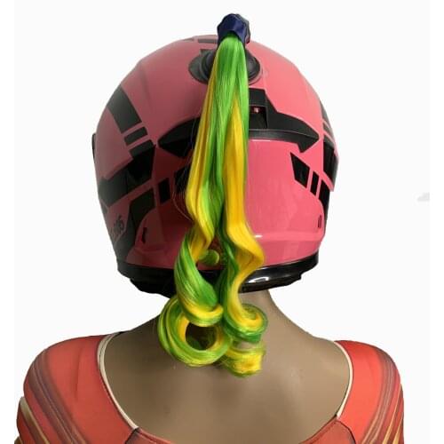 FreeStyle Motorcycle Helmet Handmade Dreadlocks Decoration Punk Dirty Braid With Diamond Motocross Racing Helmet Wig