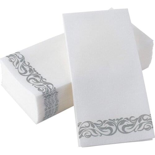 100pcs/bag Floral Printed Party Tissue Western Restaurant Napkins Decoupage Printed Paper Napkin Wedding Birthday Party Supplies