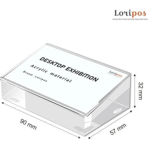 Acrylic Magnet Picture Display Holder Clear Crystal Photo Sign Frame