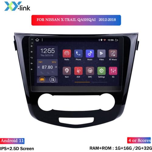 Android 8.1 car mulimedia dvd player for 2012-2018 Nissan QashQai X-Trail radio gps navigation system accessories audio no 2 din